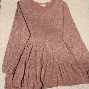 Ladies long sleeve flare blouse